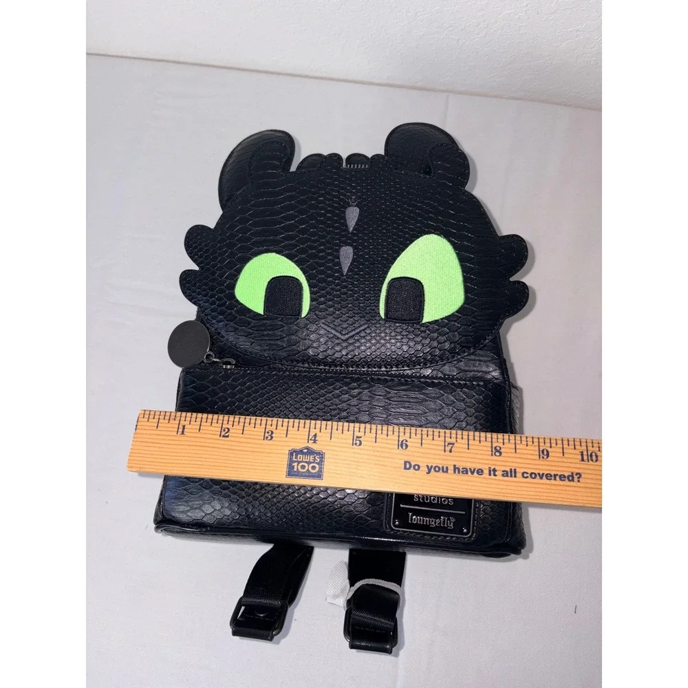 Loungefly Universal Studios Toothless Dragon Mini Backpack Black and ears new